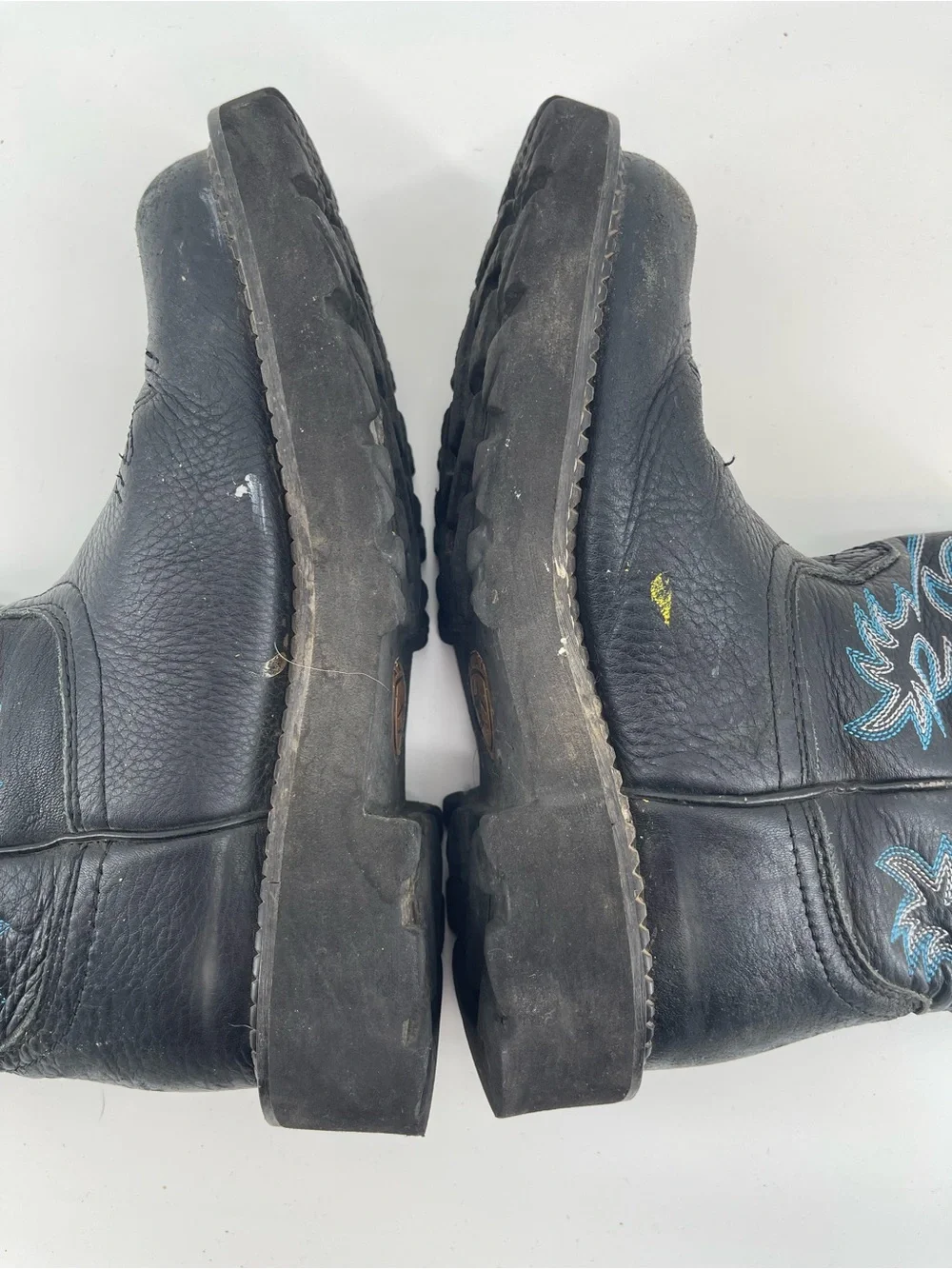 Ariat Big Kids Black Blue Western Cowboy Boots Blue 5.5B Camping Utility Farm